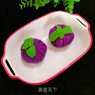 紫薯茶巾绞的做法