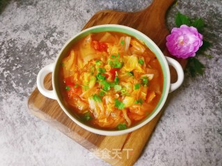 白菜炖川粉的做法