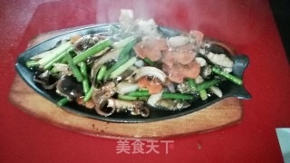 铁板黑胡椒汁爆八爪鱼的做法