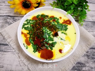 韭香鸡蛋羹的做法