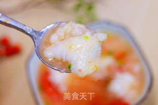 清淡开胃粥，番茄鱼片粥的做法