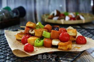 鱼豆腐香肠烤串的做法