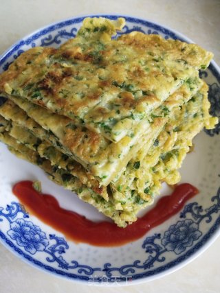菠菜鸡蛋饼的做法