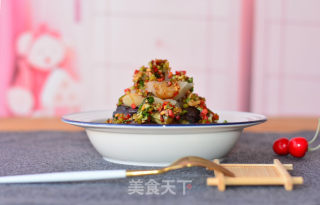 海鲜捞汁蒸时蔬的做法