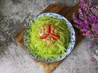蒜泥笋丝的做法