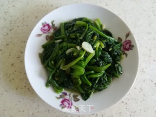 清炒菠菜的做法