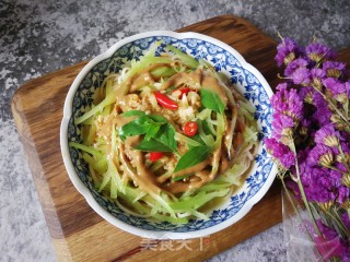莴笋凉拌饸饹的做法