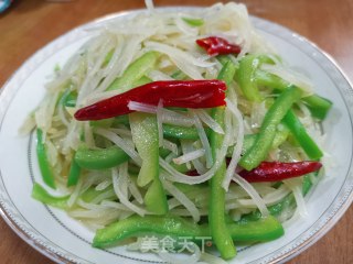 青椒土豆丝的做法