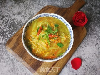 笋丝方便面的做法