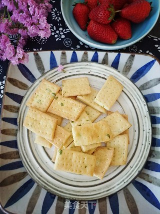 葱香苏打饼干的做法