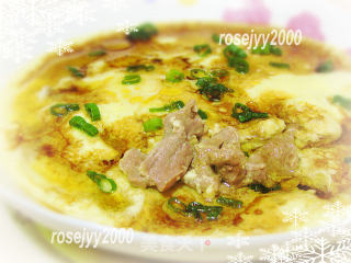 鸡蛋蒸牛肉片的做法