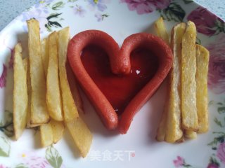 儿童爱心土豆薯条