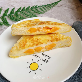 芒果酸奶吐司的做法
