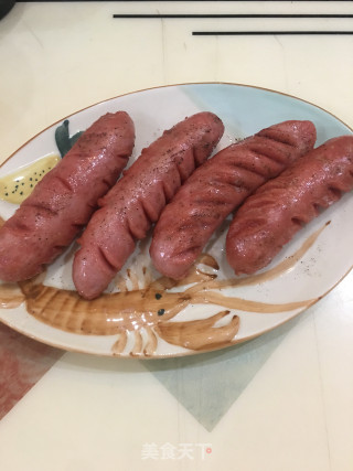 烤热狗肠的做法