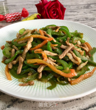 肉丝炒青椒的做法
