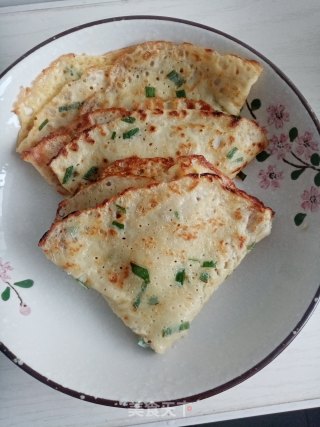 葱花鸡蛋煎饼的做法