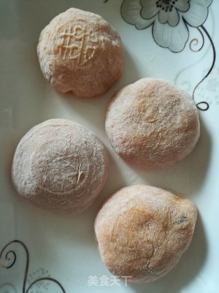 南瓜玫瑰冰皮饼的做法