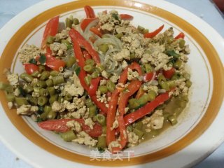 酸豆角炒粉条的做法