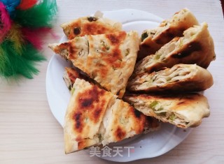 烙发面葱花饼的做法
