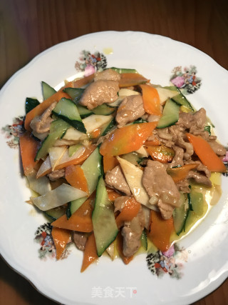 肉炒三片的做法