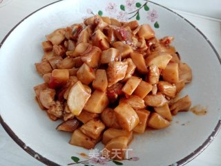 杏鲍菇炒鸡丁的做法