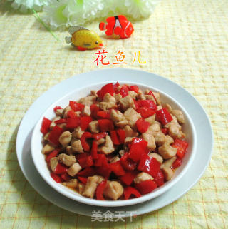 红椒炒鸡胸肉的做法