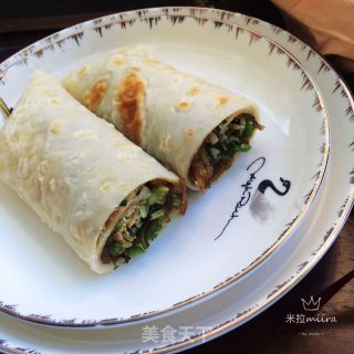 素菜卷饼