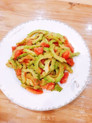 减脂菜番茄炒苦瓜的做法