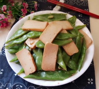 扁豆炒百页豆干的做法