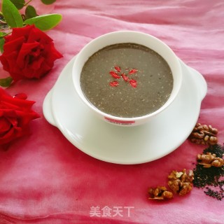 核桃黑芝麻糊的做法