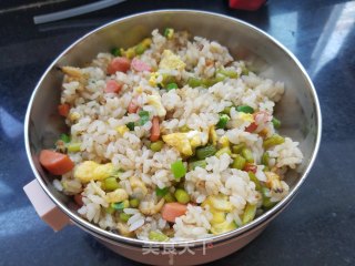 葱香蛤蜊肉蒜苔炒米的做法