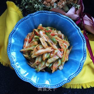 茄汁豆角的做法