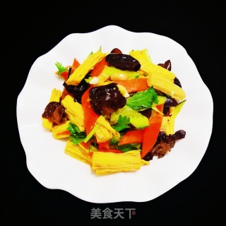 懒人餐凉拌腐竹的做法