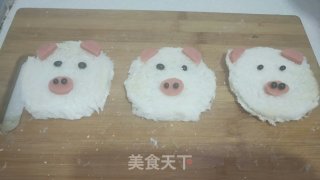 呆萌猪猪吐司片的做法