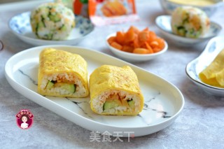 鸡蛋包饭卷的做法