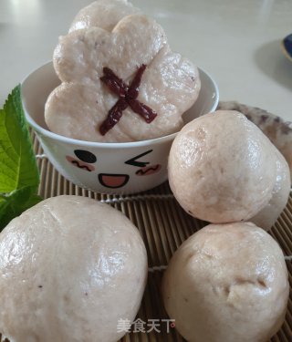 杨梅汁馒头的做法