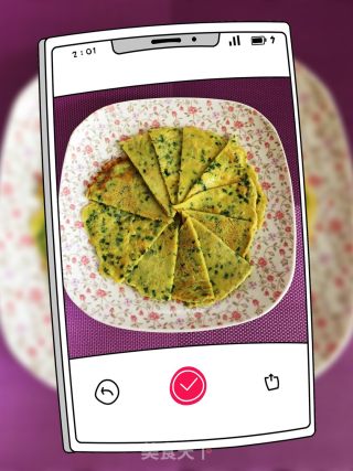 玉米面韭菜鸡蛋饼的做法