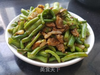 蒜香豆角蛤蜊肉的做法