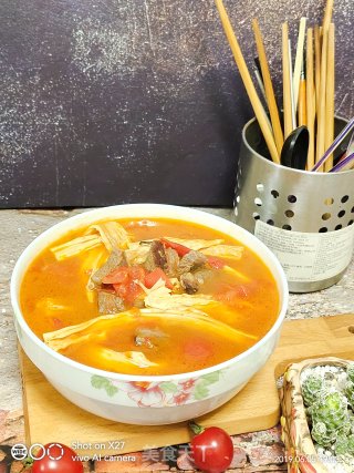 啤酒腐竹牛腩汤的做法