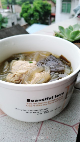 海带番薯粉鸡肉汤的做法