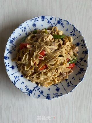肉炒豆腐丝的做法