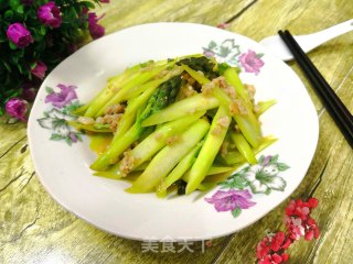 芦笋肉末的做法