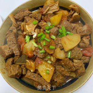 西红柿炖牛腩的做法