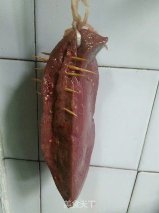 自制猪肝咸蛋黄的做法