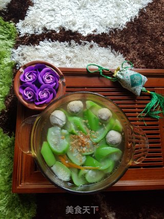 丝瓜丸子汤的做法