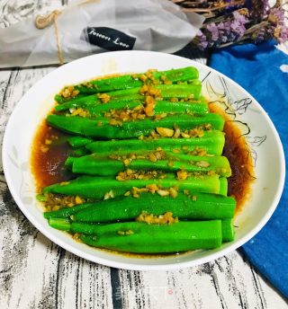 白灼秋葵的做法