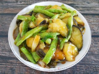 四季豆烧茄子的做法