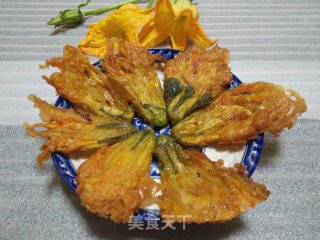 香炸南瓜花的做法