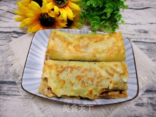 韭菜绿豆煎饼盒子的做法