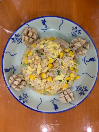 玉米蛋炒饭的做法